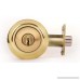 Lion Locks LICO0705 Tulip Entry Door Knob and Keyed Alike Single Cylinder Deadbolt Polish Brass - B00KKUQ57W