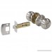 Probrico Brushed Nickel One Keyway Entrance Door Knobs Entry with Key Handles Keyed Alike Door Lockset Pack of 3 - B01NBT4O63