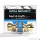 Ultra Hardware 43964 Ultra Security Tulip Knob Lockset Privacy  Polished Brass - B001648772
