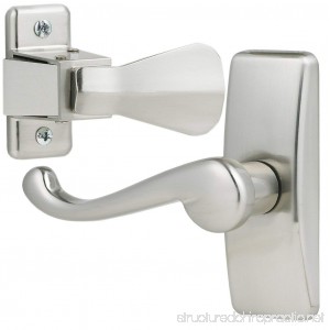 Ideal Security GL Lever Set For Storm and Screen Doors A Touch of Class Easy to Install Satin Silver - B005TE9CTW