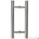 Promotion! VRSS 304 Stainless Steel Commercial H-Shape/Ladder Style Back to Back Push Pull Door Handle 3 Years Replacement Warranty (12" Length/1" Diamter) - B06XFD56FH