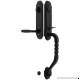 San Carlos Grip Wrought Steel Monolithic Style Tubular Handleset In Matte Black With Right Hand San Carlos Levers And 2 3/8" Backset. Antique Door Hardware. - B005U8VZHY