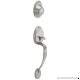 Schlage Dexter JH58BAR619 Barcelona 2 Pieces  Handle And Deadbolt With Keys  Exterior Only  Satin Nickel - B003XEDP34