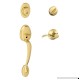 Schlage F60 V PLY 505 ACC Plymouth Handle Set with Accent Lever Interior  Bright Brass - B003Y3I412