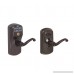 Schlage FE595 PLY 716 FLA Plymouth Keypad Entry with Flex-Lock and Flair Style Levers Aged Bronze - B001COBTC6