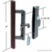 Sliding Glass Patio Door Handle Set with Internal Lock for Viking Doors 3-15/16 Screw Holes Non-Keyed Wood/Aluminum - B000KZV94G