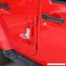 Bestong 1 Pcs No Drilling Hollow Metal Door Hinges Folding Foot Rest Pegs Pedal For Jeep Wrangler JK 2007-2017 (Door Hinges Pedal Red) - B075ZKNM2L