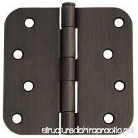 Design House 202580 8-Hole 5/8-Inch Radius Door Hinge  4-Inch by 4-Inch  Oil Rubbed Bronze Finish - B00453F4HC