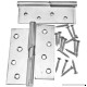 Pair of 4" Stainless Steel Rising Butt Right Handed Lift Off Door Hinge - B01M0WV0P7