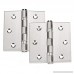 Stainless Steel Hinges 2-Pack 3.5 X 3.5 Door Hinge With Brushed Nickel - B07C9951CC