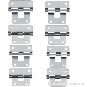 Take-Apart/Lift Off Hinge Door Hinges - Set of 8 Silver - B01MY0G6BM