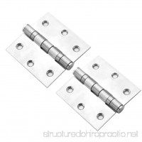 TPOHH 3-1/2" X 3-1/2" Square Corner Heavy Pin Hardware Stainless Steel Door Hinges  2-Pack - B075NCF5W1
