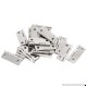 Uxcell a14052900ux0845 20 Pcs Screw Mounted Silver Tone Stainless Steel Door Hinges 1.5" (Pack of 20) - B00NWFBFI6