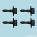 Wrought Iron Rustproof Cabinet Door/Gate Hinge Black 5 Inch Set Of 4 - B01G36II7Q