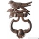"ABC Products" - Heavy Cast Iron ~ Bird On a Branch - Hammer Door Knocker (Deep Dark Bronze - Rustic Color Finish - Primitive Design) - B00S5W7SYQ