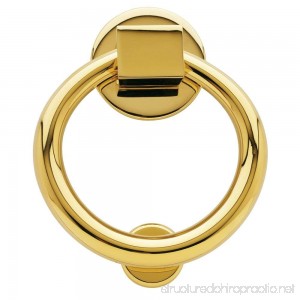 Baldwin 0195003 Ring Door Knocker Lifetime Brass - B001REICG2