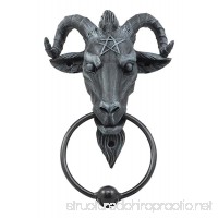 Ebros Faux Stone Satanic Sabbatic Goat Baphomet With Pentagram Head Door Knocker 9.5"Tall Lucifer Satan Occultic Ritual God Baphometh Resin Figurine Prince Of Beasts Goat Of Mendes - B07BHRHXWL