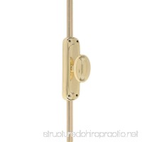 A29 9 Feet Solid Brass Oval Door Cremone Bolt  Polished Lacquered Finish - B01JU85962
