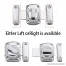 Sumnacon Safety Door Latches Solid Rotate Bolt Latch Gate Latches/Lock For Pet Gate Cabinet Furniture Window Bathroom Brushed Finish - B07799JQWS