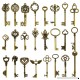 24Pcs Large Antique Bronze Skeleton Keys Rustic Key for Wedding Decoration Favor  Necklace Pendants  Jewelry Making - B07DVZDGKJ