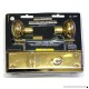 Brass Finish Inside Mortise Lock with Skeleton Key - B00GSWCY8U
