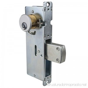 Global Door Controls 1-1/8 in. Aluminum Mortise Lock with Deadlock Function - B0082KC382
