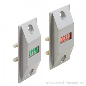 Prime-Line J 4528 Door Lock Indicator Diecast Construction Aluminum Finished Pack of 1 Set - B00FLO860Q