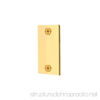 Prime-Line Products U 9497 Door Filler Plate  1-1/8-Inch by 2-1/4-Inch  Brass Plated - B002YGP4WM