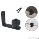 Barn Door Guide Stay Roller: Adjustable Bottom Wall Mount For Smooth And Quiet Sliding  With Full Installation ScrewsKit  Black And Discreet  Strong Steel  No Door Or Floor ScratchingAnd Damage - B073WXQWC3