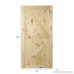BELLEZE Natural Wood Pine Unfinished DIY Sliding Barn Door Sliding Door 42 x 84 inches Arrow - B07FCT8G2W