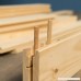BELLEZE Natural Wood Pine Unfinished DIY Sliding Barn Door Sliding Door 42 x 84 inches Arrow - B07FCT8G2W
