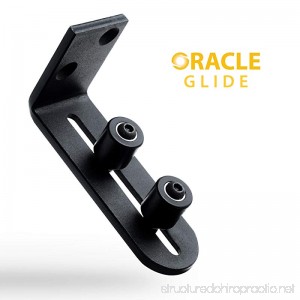 Fully Adjustable Wall Mounted Barn Door Guide - ORACLE GLIDE | IMPROVED DESIGN Quiet Lay-Flat System Ball Bearing Technology Safer Corners Floor protecting. Hardware for Rolling and Sliding Doors - B075RVSX2M