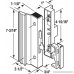 Slide-Co 141752 Sliding Patio Door Handle Set 4-15/16 in. Extruded Aluminum Hook Latch Black w/Wood Grain - B000BD8L2U