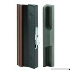 Slide-Co 141752 Sliding Patio Door Handle Set  4-15/16 in.  Extruded Aluminum  Hook Latch  Black w/Wood Grain - B000BD8L2U