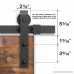TCBunny 6.6 Feet Sliding Barn Door Hardware Set Superior Quality Track Kit Antique Style (Black) - B00KLN4WLY