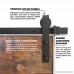 TCBunny 6.6 Feet Sliding Barn Door Hardware Set Superior Quality Track Kit Antique Style (Black) - B00KLN4WLY