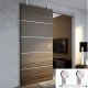 TCBunny 6' 7" Modern Stainless Steel Interior Sliding Barn Wooden Door Hardware Track Set  Stainless Steel - B014QQPS7S