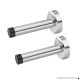 AUSHEN Wall Door Stopper 3.74inch Stainless Stell Wall Mount Brushed Finish Diy Door Stopper Rubber Tip (2pcs) - B076KLQH9H