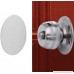 Door Knob Wall Shield White Round Soft Rubber Wall Protector Self Adhesive Door Handle Bumper Pack of 2 (Large Round Style 3.54 White) - B071LM4HBH