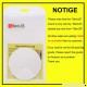 Door Knob Wall Shield   White Round Soft Rubber Wall Protector Self Adhesive Door Handle Bumper Pack of 2 (Large Round Style 3.54"  White) - B071LM4HBH