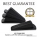 Door Stop Ezire Premium Door Stopper Wedge Rubber With Finger Pinch Guard- Multi Surface Non Scratching Slip Resistant Design- Gaps up to 1.2 Inches (Black 4+1Pack) - B078GPXW5G