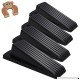 Door Stop  Ezire Premium Door Stopper Wedge Rubber With Finger Pinch Guard- Multi Surface  Non Scratching Slip Resistant Design- Gaps up to 1.2 Inches (Black 4+1Pack) - B078GPXW5G