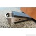 Door Stop - Low Profile Wedge Shaped Rubber Door Stopper with Brushed Stainless Steel Handle and Hook Accessory by Everything is Play - B0134RIQ4C