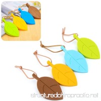 Door Stopper Wedge Finger Protector  4 Pack Premium Cute Colorful Leaf Style - B01MS49QX6
