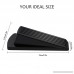 Eoney Door Stopper Heavy Duty Rubber Door Stops Wedge with Finger Pinch Guard - Multi Surface Non Scratching Slip Resistant Design- Gaps up to 1.2 Inches (Black 4+1Pack) - B07CKXJ6NZ