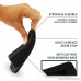 Eoney Door Stopper Heavy Duty Rubber Door Stops Wedge with Finger Pinch Guard - Multi Surface Non Scratching Slip Resistant Design- Gaps up to 1.2 Inches (Black 4+1Pack) - B07CKXJ6NZ