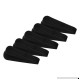 Evelots 5 Flexible Rubber Stoppers Wedges Door Gaps up to 1.25 Inch  Black 5 - B01H634OC8