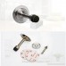 Gudui Door Stopper Door Stop Bumper Wall Protector Sound Dampening SUS 304 Stainless Steel Wall Mount Doorstop/Rubber Tip 3M Double-Sided Adhesive Tape No Need to Drill 2 Pack - B07DBNHXWC