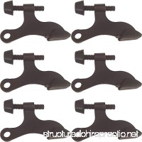 Hinge Pin Door Stops Oil Rubbed Bronze With Rubber Tips GUARANTEED FOR LIFE (Pack of 6) - Cache Hardware - B079828YF3