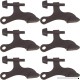 Hinge Pin Door Stops Oil Rubbed Bronze With Rubber Tips GUARANTEED FOR LIFE (Pack of 6) - Cache Hardware - B079828YF3